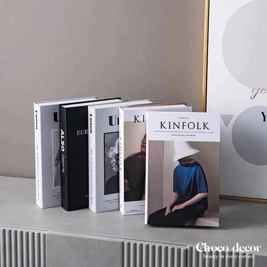 Mô hình sách giả decor phong cách Châu Âu phụ kiện chụp ảnh, trang trí không gian