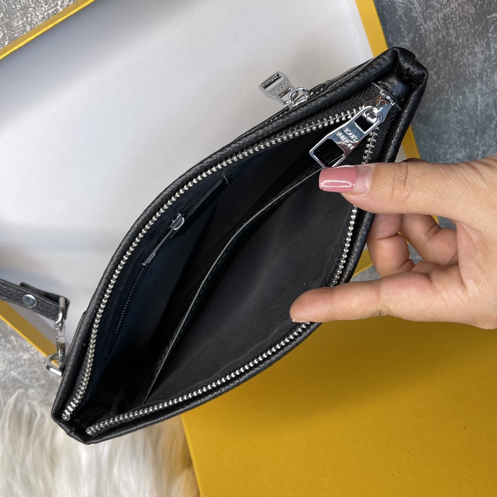 Ví Cầm Tay LV Nam Nữ bản To da bò 100% ví mỏng kẹp nách Nhiều Ngăn