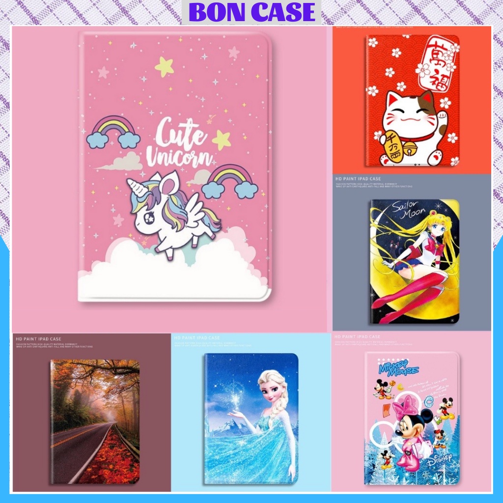 Ốp ipad silicon Sailov Moom cute ốp ipad gen 9-8-7-6-5 -Air 1-2-3-4-5 -Pro 11-9.7-10.5...BON CASE