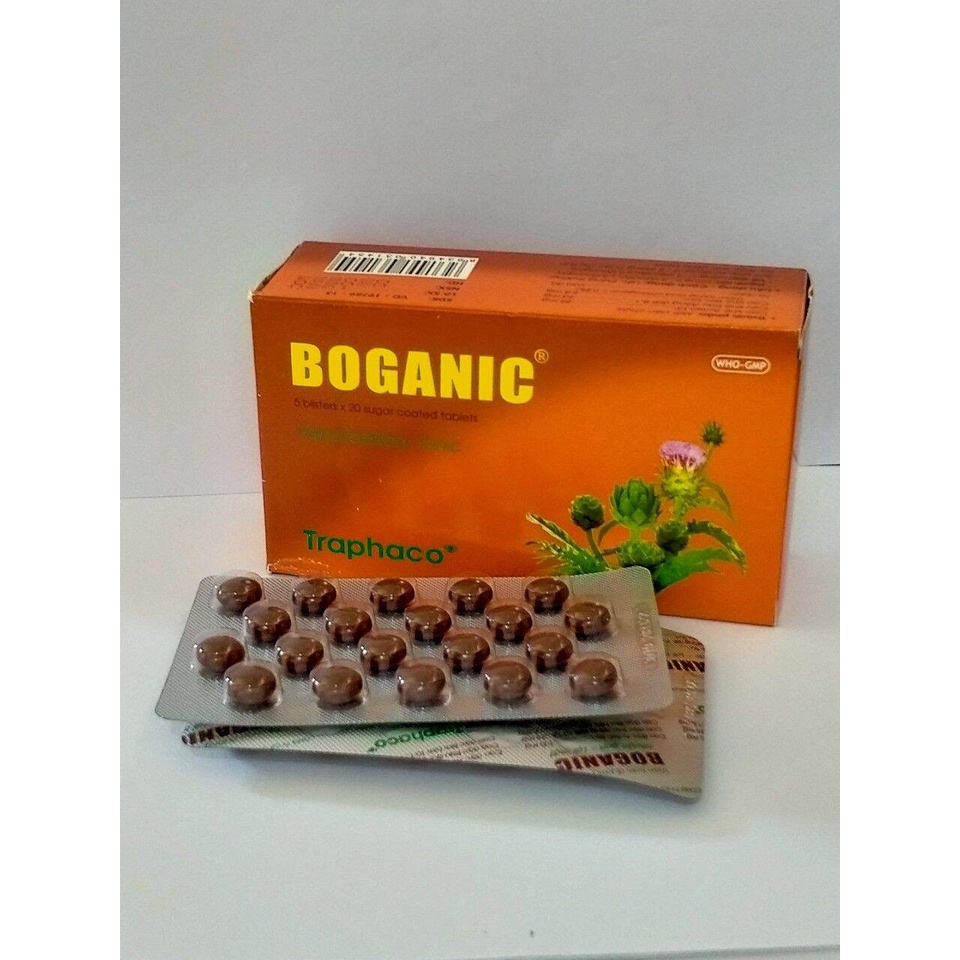 Boganic Traphaco (Hộp 5 Vĩ  x 20 Viên Bao Đường) - Viên Uống Hỗ Trợ Bổ Gan.