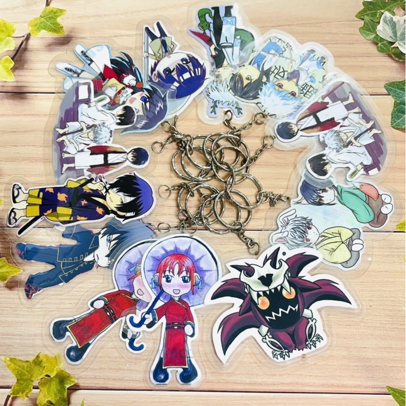 Móc khoá Gintama 3 móc khách/ Móc treo anime Gintama