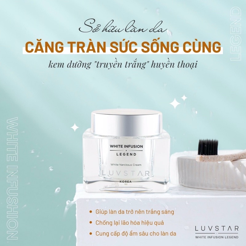 Kem Truyền Trắng LUVSTAR mịn căng mượt
