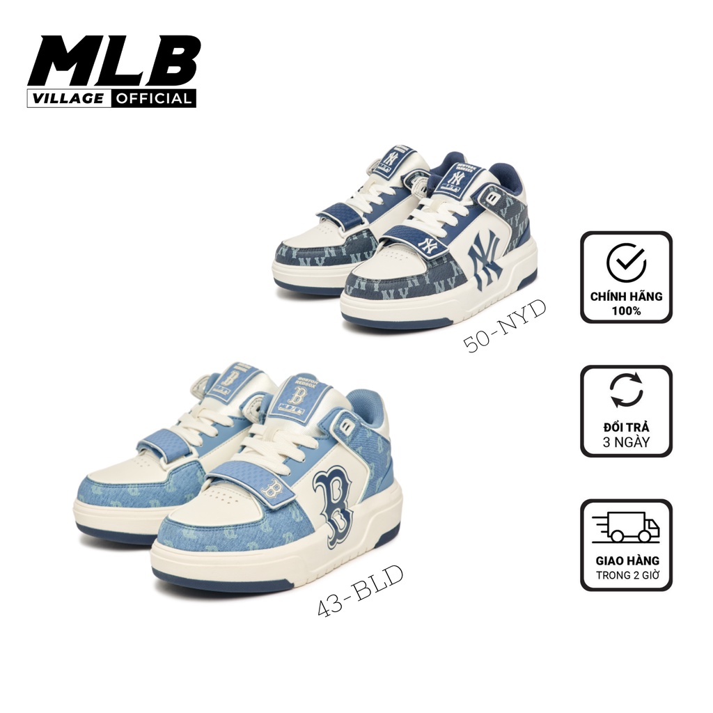 Giày MLB Chunky Liner Mid Denim - Giày MLB chính hãng 3ASXCDN3N