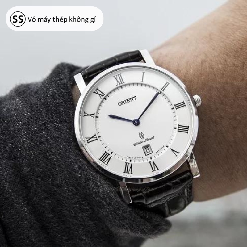 Đồng hồ nam Orient Watch Vintage FGW0100 máy quartz mặt kính sapphire chống xước dây da đeo tay cao cấp chính hãng