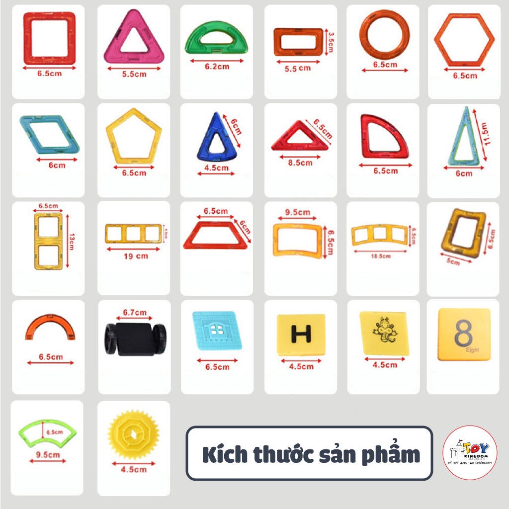 Xếp Hình Nam Châm Thông Minh Woa Toys, Có Sách Hướng Dẫn Đi Kèm, Giúp Bé Sáng Tạo
