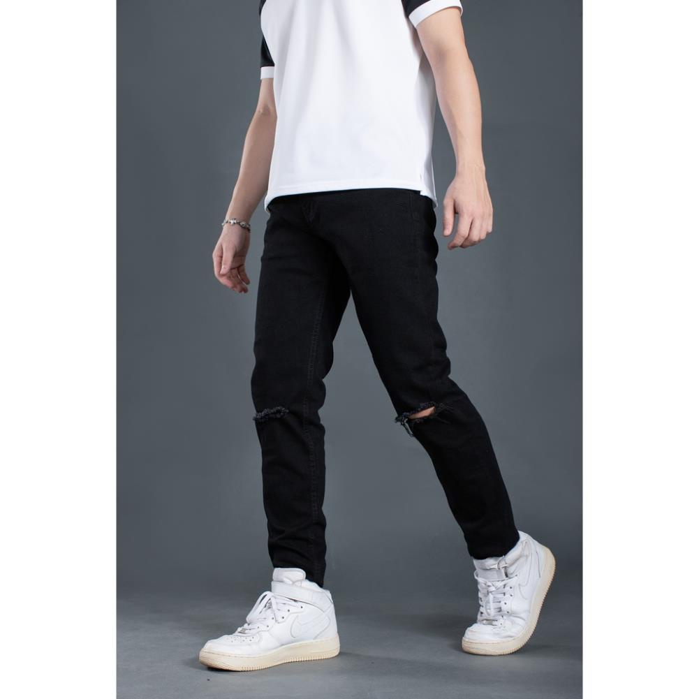 Quần jean nam basic cao cấp LADOS - 4035 với form dáng vừa chuẩn - Hàng cao cấp chất vải đẹp QJ2023