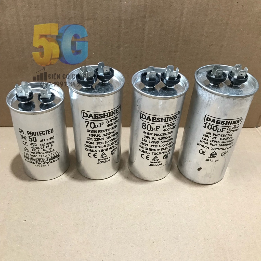 Tụ Điện Nhôm 2 Chân | CAPA Nhôm 2 Chân 10uf 15uf 20uf 25uf 30uf 35uf 40uf 45uf 50uf 60uf 70uf 80uf 100uf