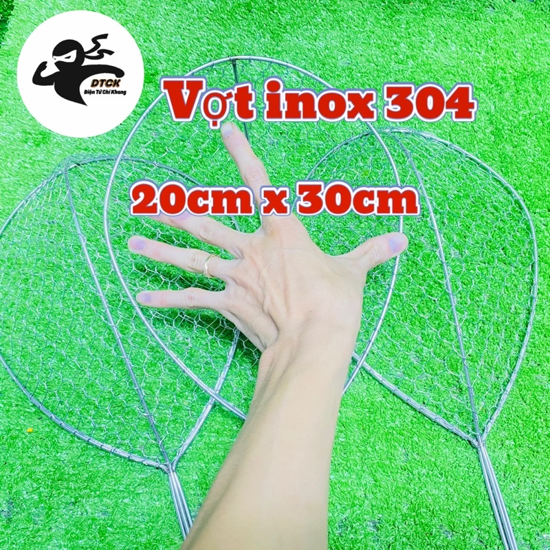 Vợt inox 304 cỡ lớn 20x30 ( 1 chiếc )