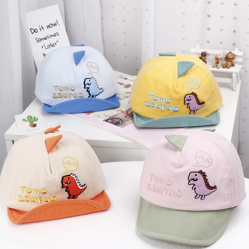 Mũ lưỡi trai họa tiết khủng long hoạt hình dễ thương cho bé từ 6thg- 3 tuoi NGỌC BÍCH BABY SHOP