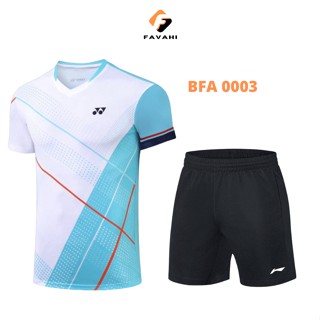 Bộ quần áo thể thao cầu lông, bóng bàn, bóng chuyền, pickleball nam nữ  FAVAHI thi đấu và tập luyện chuyên nghiệp