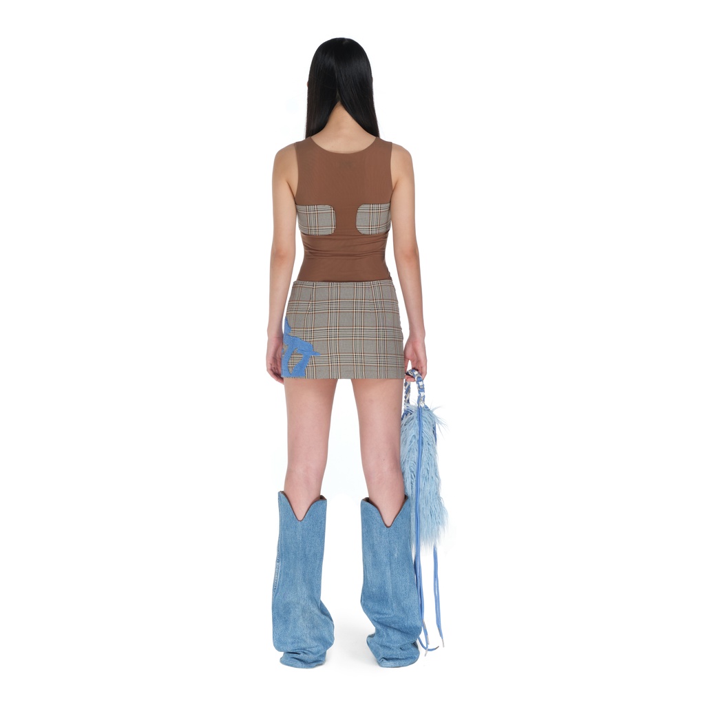 Chân váy caro HeartBurn