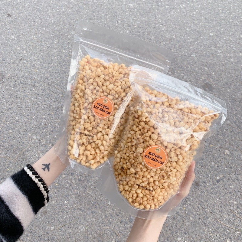 Ngô Giòn Xóc Mắm Cay Túi Zip 400gr