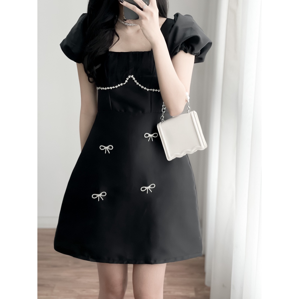 |The Berry Closet| Váy Đính Nơ Đá