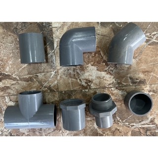 (phi 21) Măng sông ,Cút, Chếch, Tê, ren trong, ren ngoài 21 pvc Asico