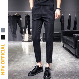 Quần âu nam NPV kẻ sọc chất vải cotton cao cấp, quần tây kẻ cực tôn dáng, lịch sự, trẻ trung, chuẩn thiết kế hàn quốc