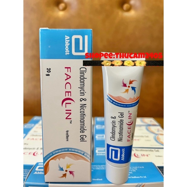 Gel giảm mụn FACELIN Clindamycin & Nicotinamide