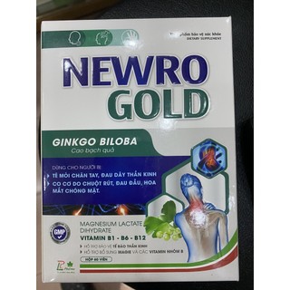 NewRo Gold giảm tê bì chân tay, đau dây thần kinh