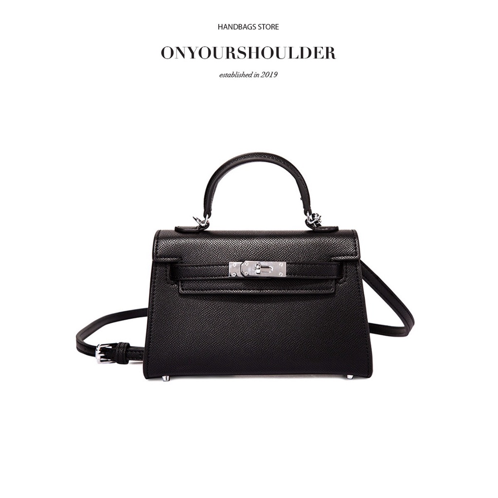 Túi xách nữ màu đen thời trang Kiara Bag, túi da công sở thanh lịch cao cấp sành điệu Onyourshoulder