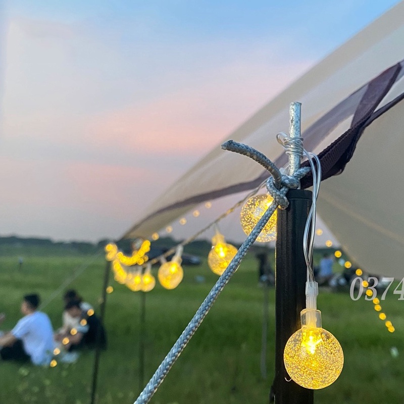 Dây đèn led bọt biển 6M 40 bóng chống nước trang trí trong nhà ngoài trời nhiều chế độ sáng - Familytravel