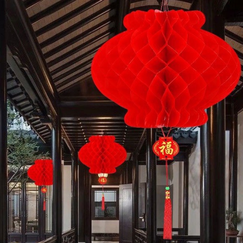 Đèn lồng đỏ trang trí - Quả cầu đỏ trang trí