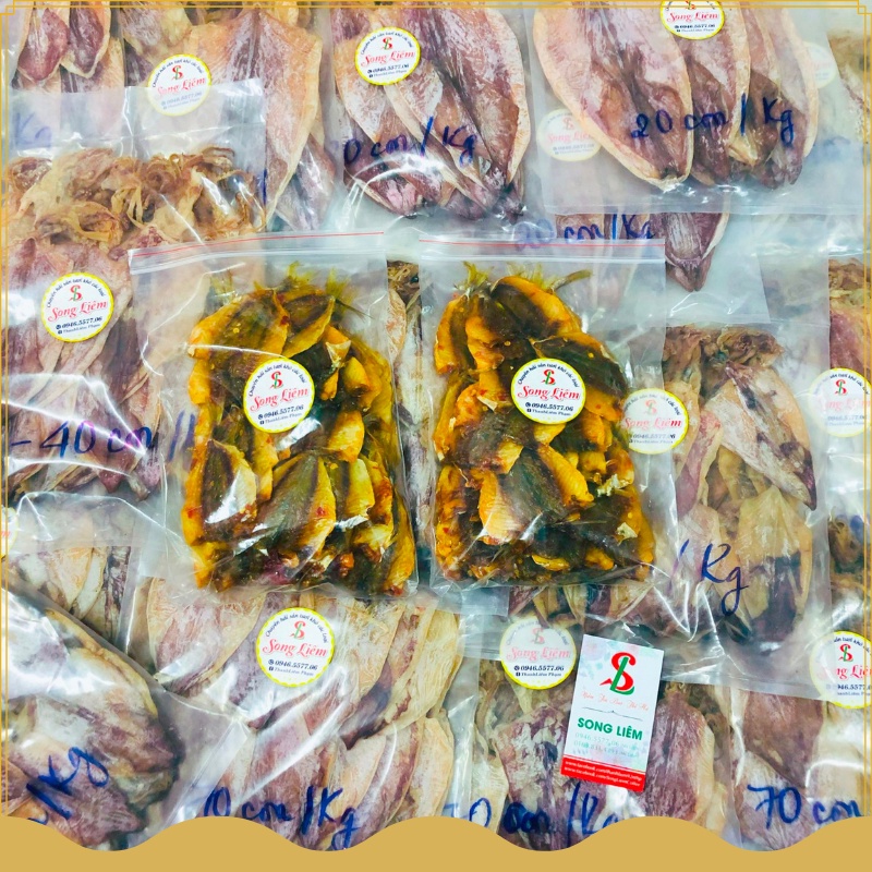 Khô Cá Chỉ Vàng, Cá chỉ vàng ướp tẩm gia vị, cá nhà làm tươi ngon thịt dày thơm cay vừa NPP Songliemshop