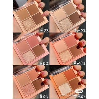 (CÓ VAT) Bảng Phấn Mắt 4 Ô ROMAND Better Than Eyes 6.5g