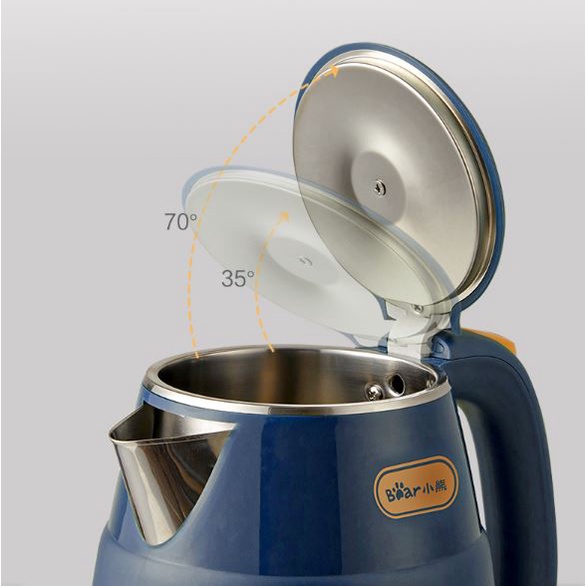 Ấm siêu tốc Bear chính hãng ZDH-Q15H2, đun sôi cực nhanh, tiết kiệm điện cho gia đình, văn phòng, du lịch,...