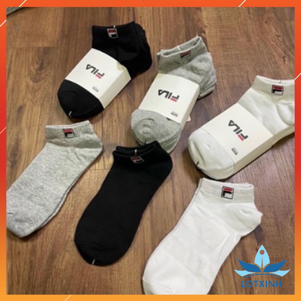 SET 3 Đôi Tất Thể Thao Cổ Ngắn Chất Liệu cotton Thoáng Khí Cho Nam Nữ TATNAM07
