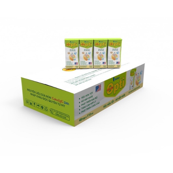 SBPS Colos Opti 110ml giúp bé tiêu hóa tốt, hô hấp khỏe, tăng đề kháng / thùng 48 hộp - VitaDairy