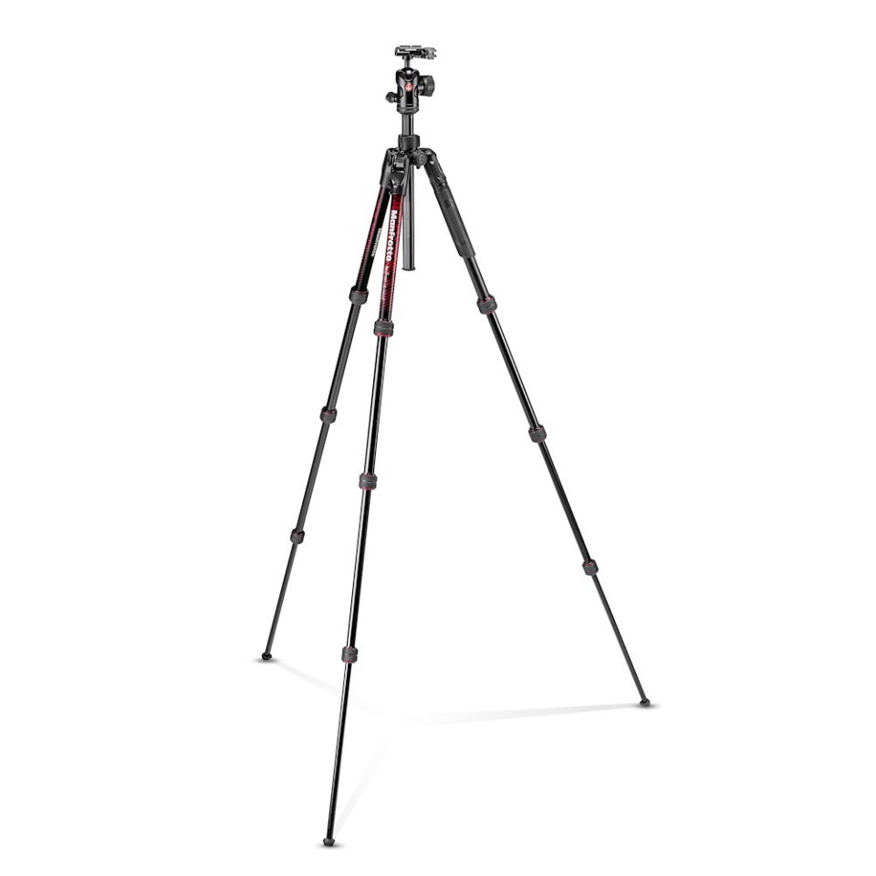 BỘ CHÂN MÁY ẢNH TRIPOD MANFROTTO BEFREE ADVANCED ALU TRAVEL RED KIT BALL HEAD KHÓA XOAY