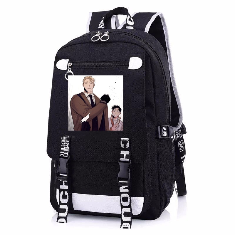 Balo nam nữ in hình ROSES AND CHAMPAGNE Hoa Hồng và Rượu Vang manhwa BL cặp sách đi học tiện lợi thời trang