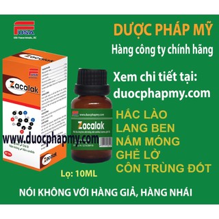 Chuyên:  N.a.m, Hắc Lào, Lang Ben, N.a.m. móng, Ghẻ Lở, Côn Trùng Đốt 10ml