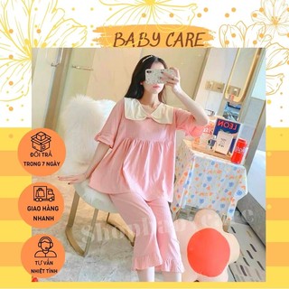 [ SIÊU XINH M214] BỘ ĐỒ BẦU VÀ SAU SINH LỬNG KIỂU DÁNG TIỂU THƯ- BỘ LỬNG CAO CẤP MÙA HÈ CHẤT ĐŨI MỀM MÁT