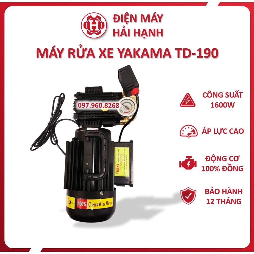 MÁY RỬA XE GIA ĐÌNH YAKAMA TD-190