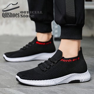 Giày nam sneaker QHShoes dệt vải thoáng khí đế êm cho nam, giày thể thao và chạy bộ thời trang