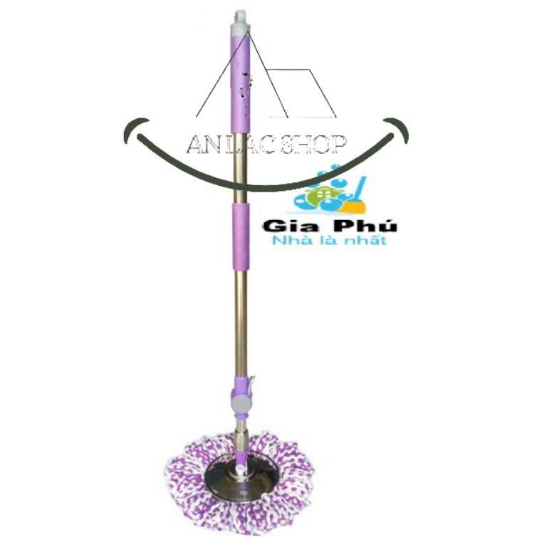 Cây lau nhà 360 độ inox lớn SHOP AN LAC - mâm inox nhập khẩu 100%