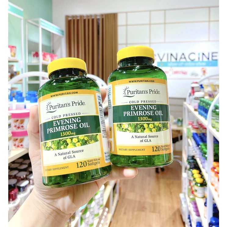 Viên uống tinh dầu hoa anh thảo Puritan's Pride Evening Primrose Oil hộp 120 viên