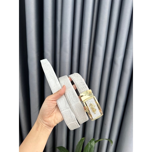 DÂY THẮT LƯNG DA CÁ SẤU THẬT TRẮNG | RYRY STORE