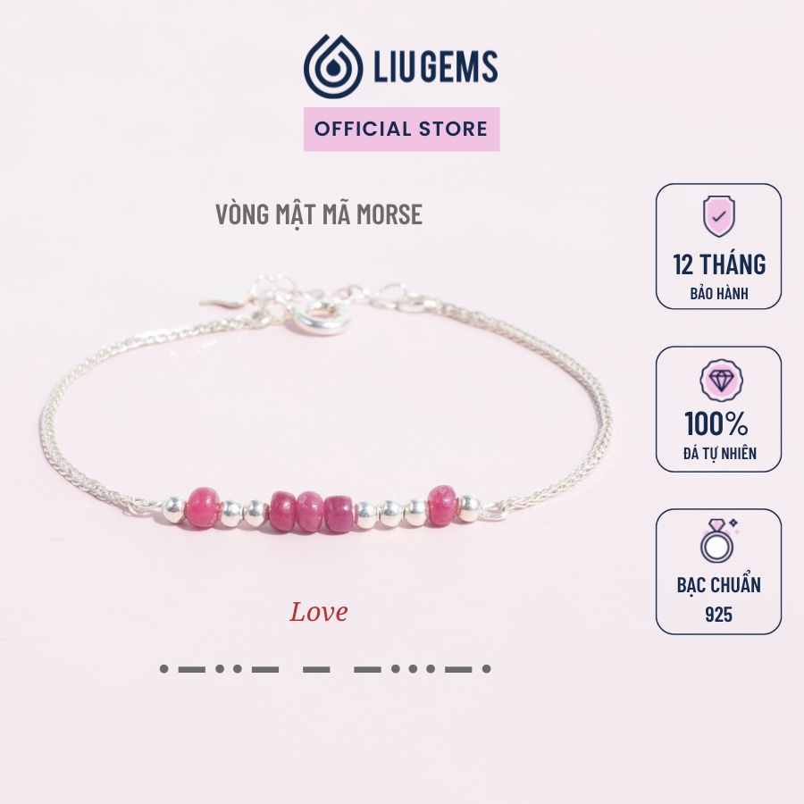 Vòng Tay Lắc Bạc Nữ Mã Morse Liugems Đá Phong Thuỷ Tự Nhiên Mix Charm Bi  Size Nhỏ | Shopee Việt Nam