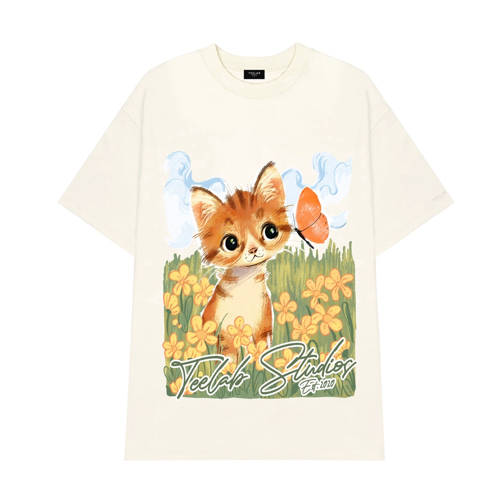 Áo Thun Teelab Local Brand Unisex Sumer Cat Vibe TS165