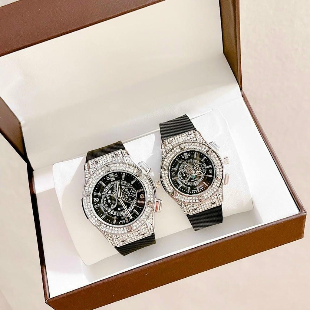 Đồng Hồ Thời Trang Nam Nữ HB602 Cặp Đôi - Dây Hương Vani Cao Cấp- Bảo hành 12 tháng