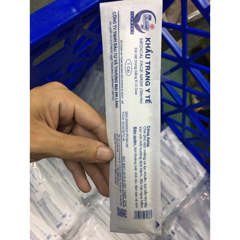 Khẩu trang y tế An Lành 3 lớp, tiệt trùng bịch 50 gói