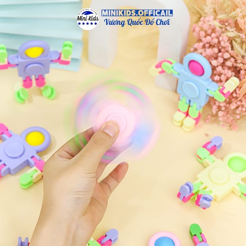 Con Quay Đồ Chơi Spinner Giá Rẻ Biến Hình Robot Thông Minh Vui Nhộn Nhiều Màu Sắc Dành Cho Bé - Đồ Chơi MiniKids