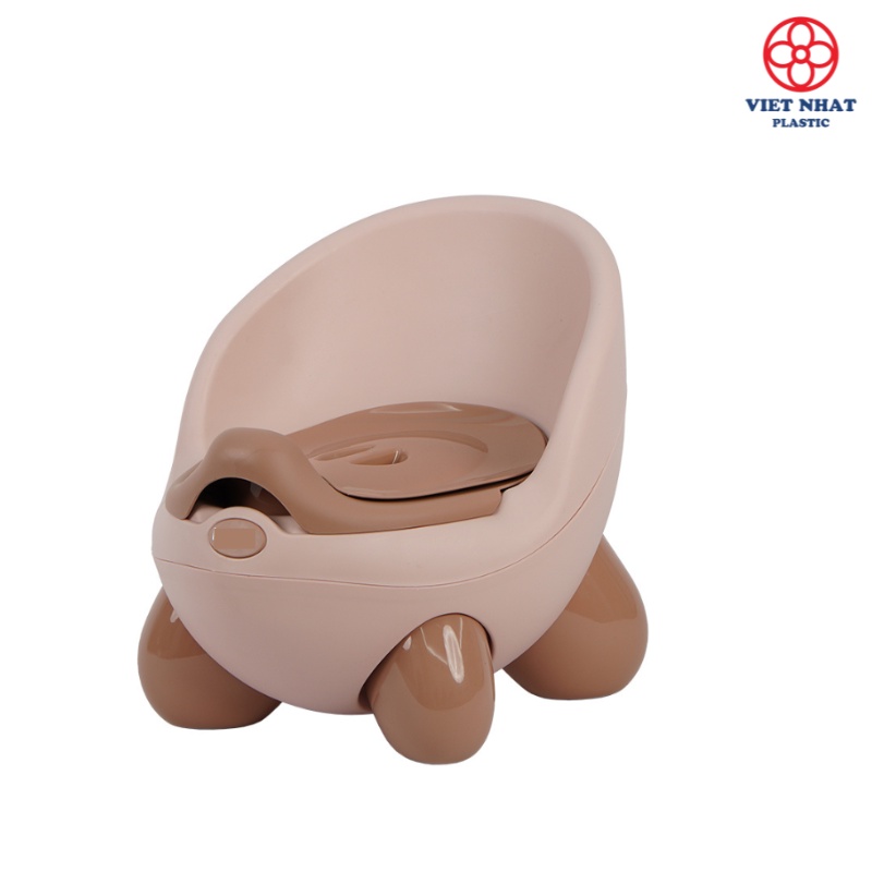 Bô vệ sinh cho bé, bô gấu Hokori 5458 cho bé từ 6 tháng đến 4 tuổi có chỗ dựa và khay tiện dụng - Việt Nhật Plastic HN
