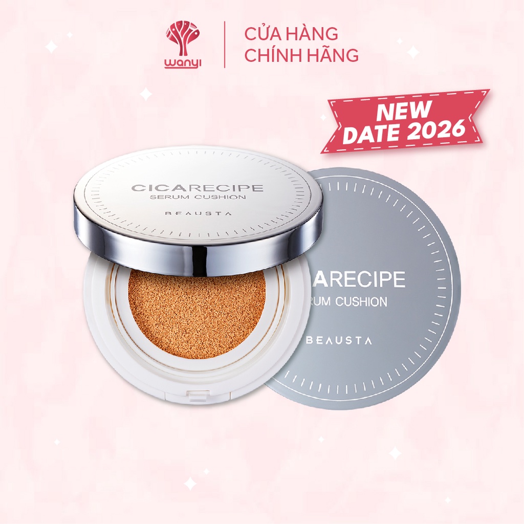 Phấn nước Beausta Cicarecipe Serum Cushion SPF50+/PA++++ 15gr - WANYI VN