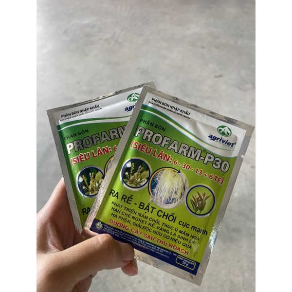 Phân bón Siêu lân xanh 6-30-13+6TE nhập khẩu_Siêu ra rễ, bật chồi cực nhanh, hạn chế nghẹn rễ, vàng lá sinh lý