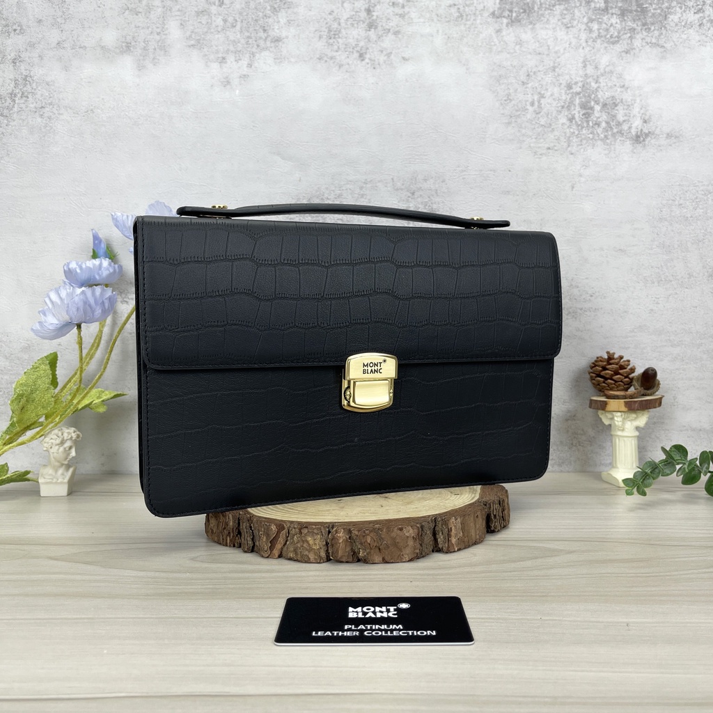 Handbag Cầm Tay Nam Monblanc Westside Leather Briefcase