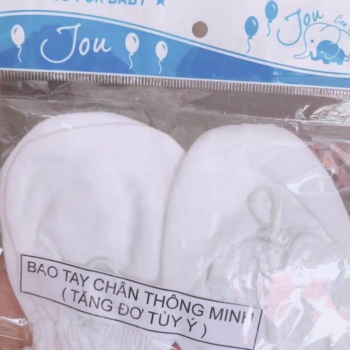 Bộ bao tay chân tăng đơ thông minh Jou cho bé sơ sinh