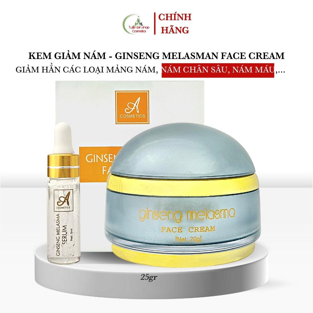 Kem nám tàn nhang Mềm acosmetics, face nám nhân sâm, dưỡng trắng da mặt 25g