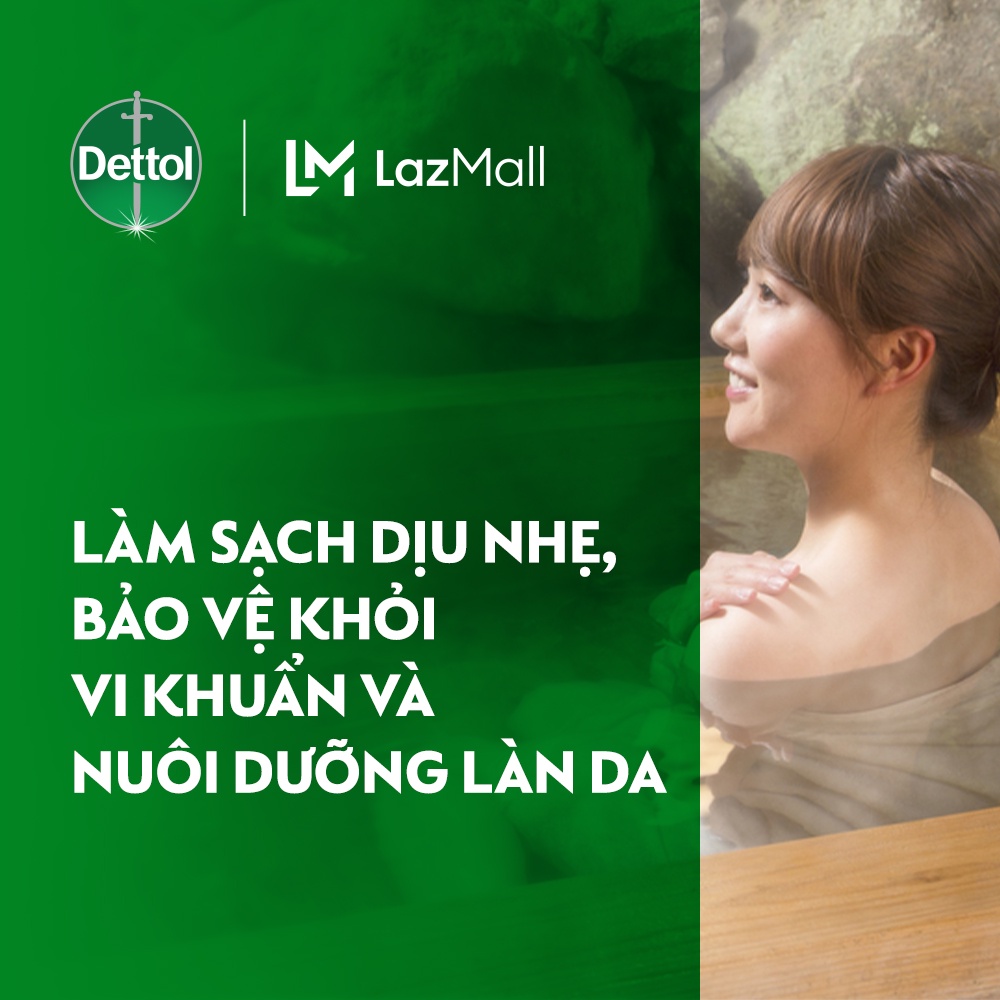 [Quà tặng không bán] Xà phòng Dettol kháng khuẩn  dưỡng da 100G